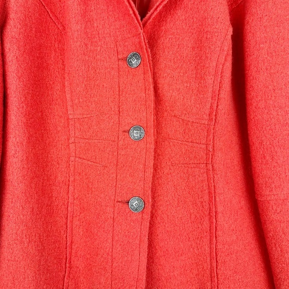 JG Hook Vintage Orange Wool Blazer Coat - Picture 2 of 10